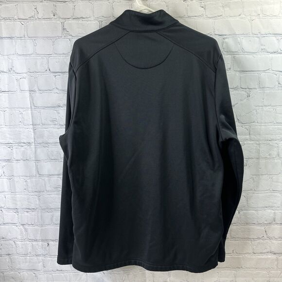 Callaway Sweatshirt Mens Large 1/4 Zip Black Pullover Sweatshirt Golf - Picture 6 of 9